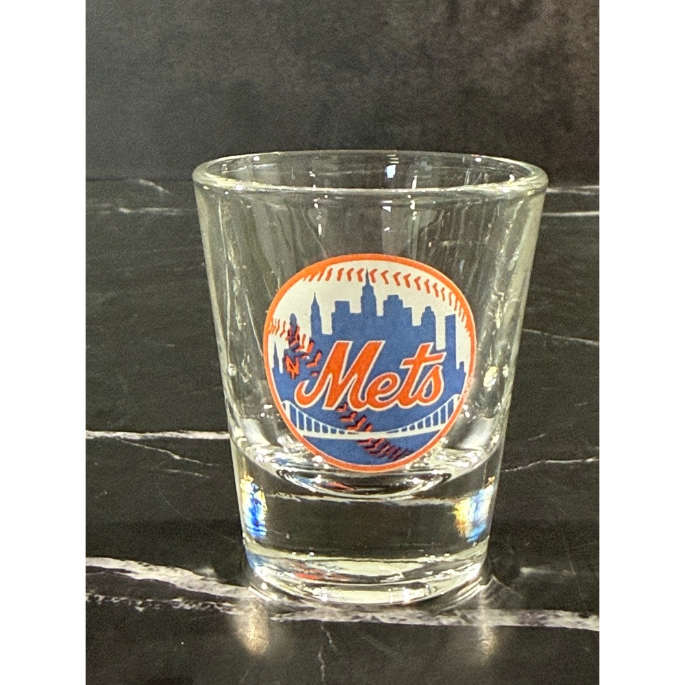 Vintage New York Mets Skyline Shot Glass 2oz